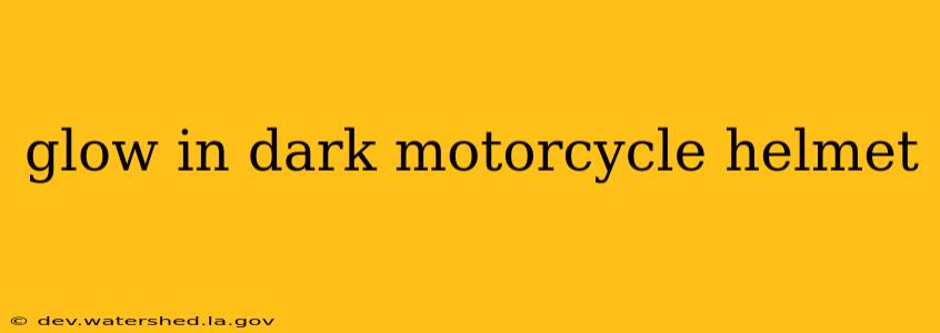 glow in dark motorcycle helmet