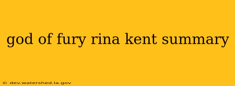 god of fury rina kent summary