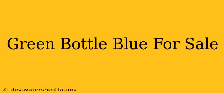 green bottle blue for sale