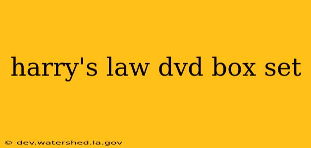 harry's law dvd box set