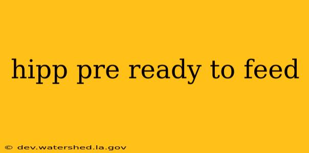 hipp pre ready to feed