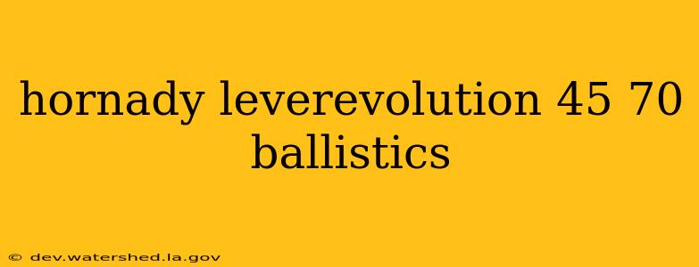 hornady leverevolution 45 70 ballistics