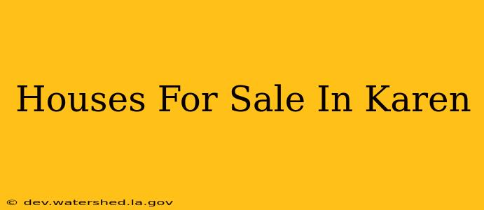 houses for sale in karen