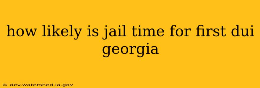 how likely is jail time for first dui georgia