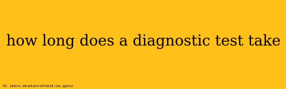 how long does a diagnostic test take