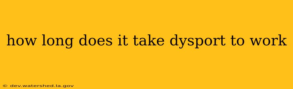 how long does it take dysport to work