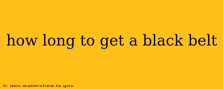how long to get a black belt