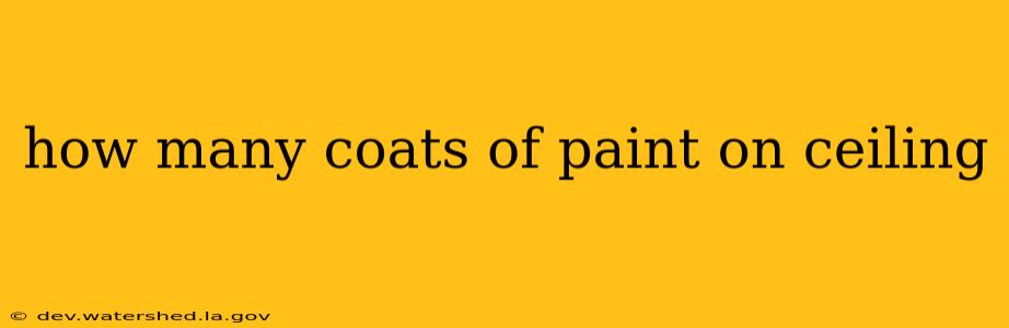 how many coats of paint on ceiling
