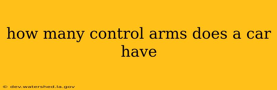 how many control arms does a car have