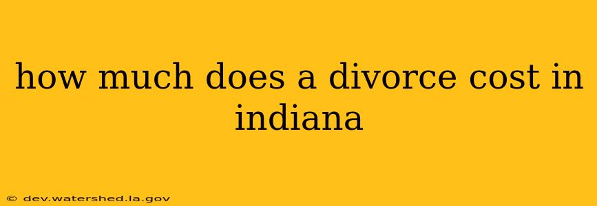 how much does a divorce cost in indiana