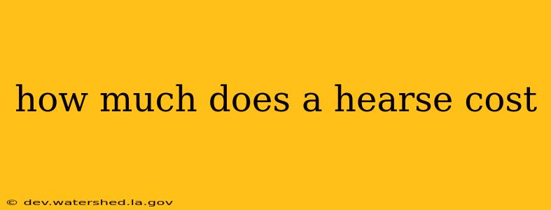 how much does a hearse cost