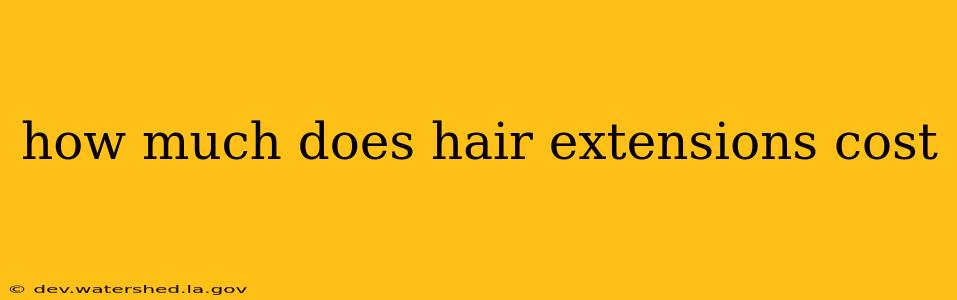 how much does hair extensions cost