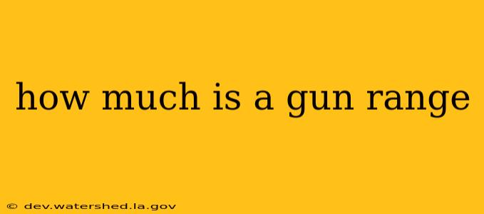 how much is a gun range