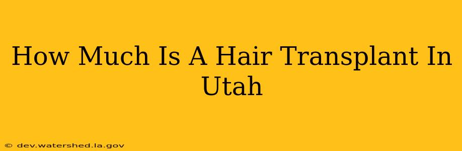 how much is a hair transplant in utah