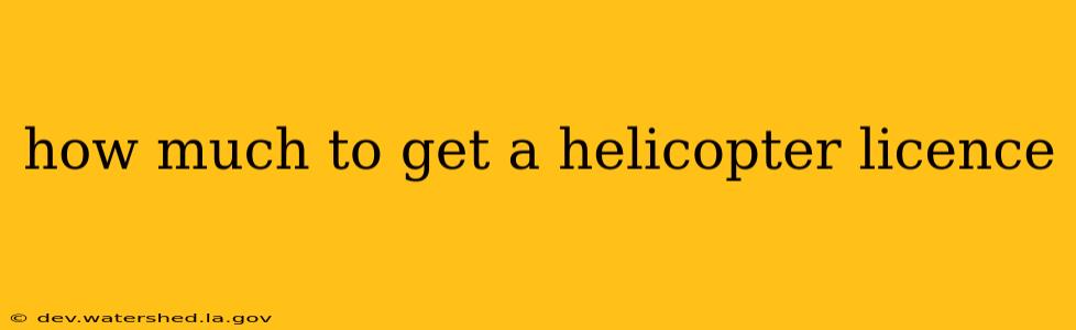 how much to get a helicopter licence
