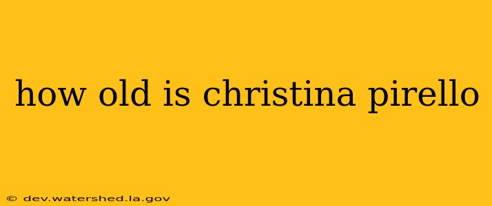 how old is christina pirello