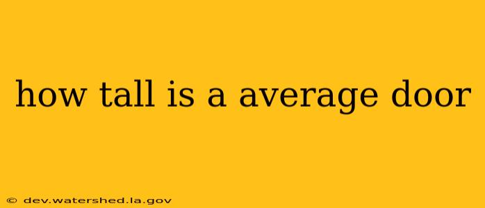 how tall is a average door