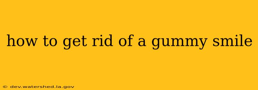 how to get rid of a gummy smile