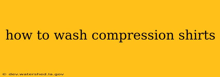 how to wash compression shirts