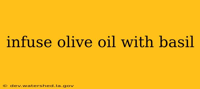 infuse olive oil with basil