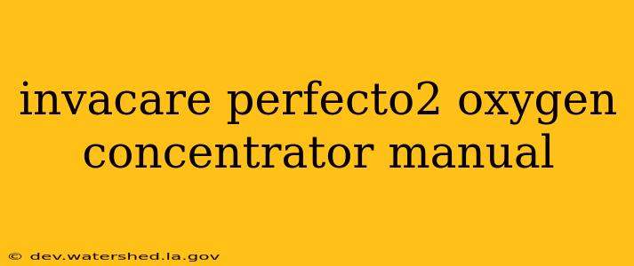 invacare perfecto2 oxygen concentrator manual