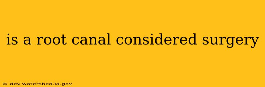 is a root canal considered surgery