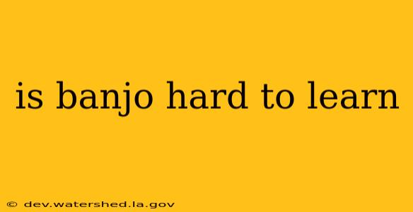 is banjo hard to learn