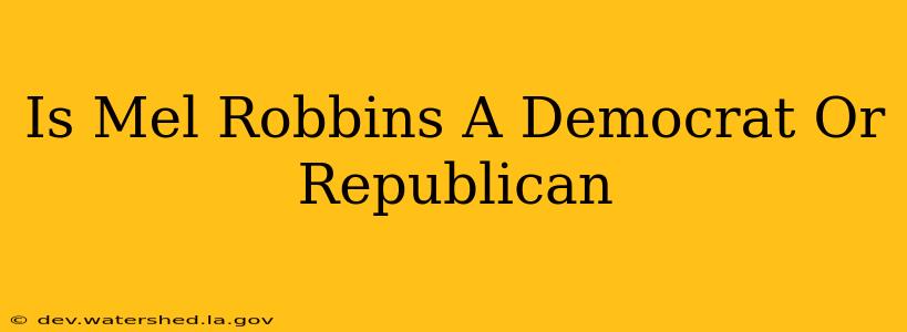 is mel robbins a democrat or republican