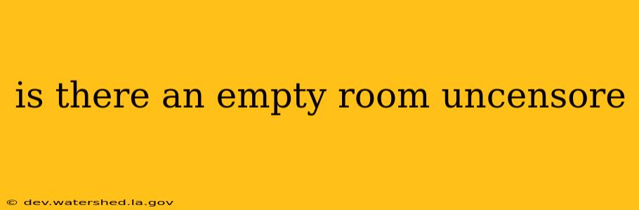 is there an empty room uncensore
