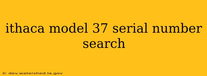 ithaca model 37 serial number search