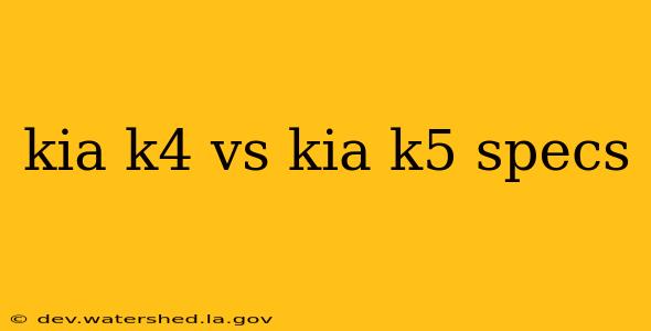 kia k4 vs kia k5 specs