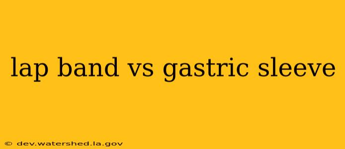 lap band vs gastric sleeve