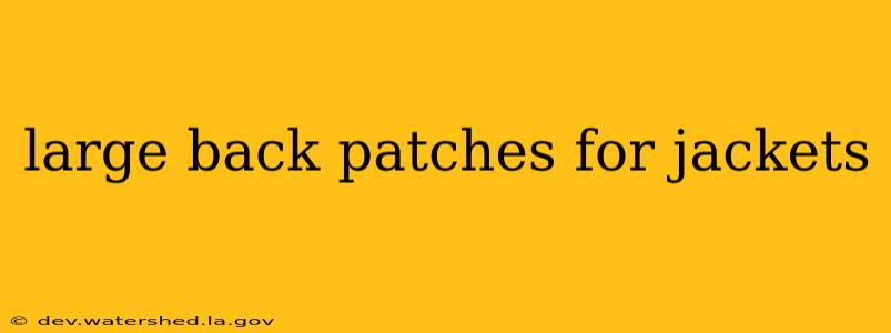 large back patches for jackets