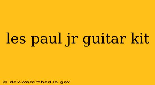 les paul jr guitar kit