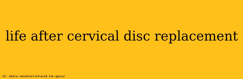 life after cervical disc replacement