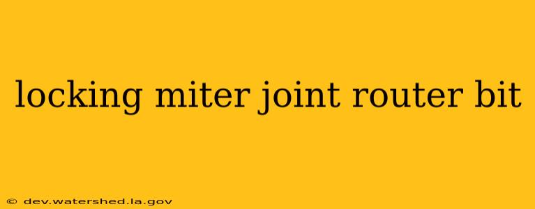 locking miter joint router bit