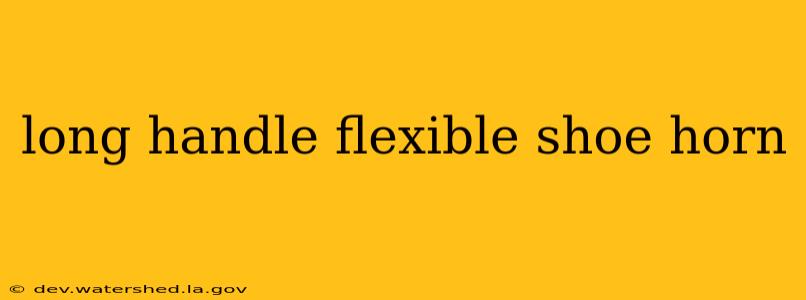 long handle flexible shoe horn