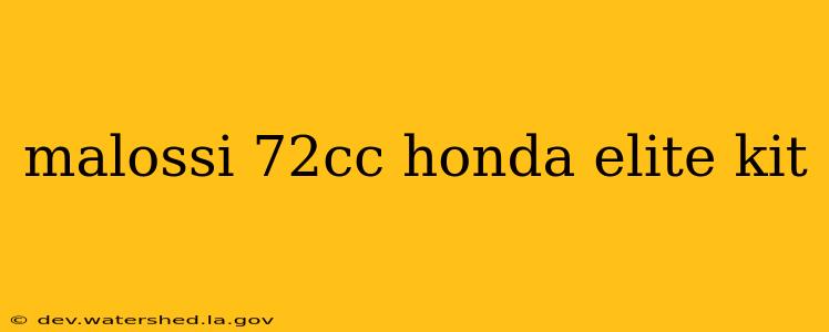 malossi 72cc honda elite kit