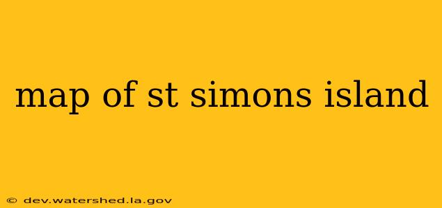 map of st simons island