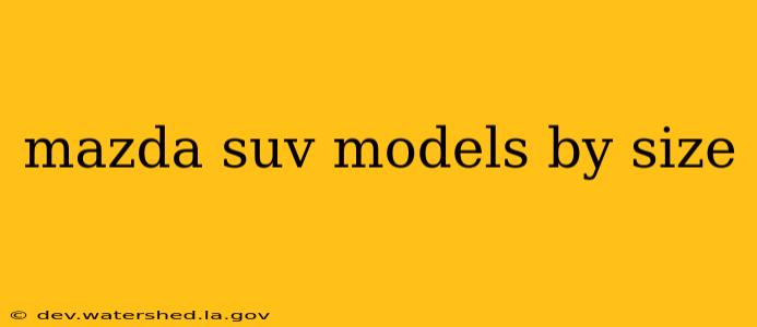 mazda suv models by size