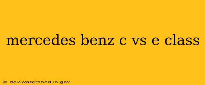 mercedes benz c vs e class