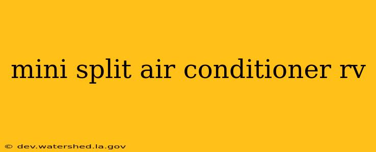 mini split air conditioner rv