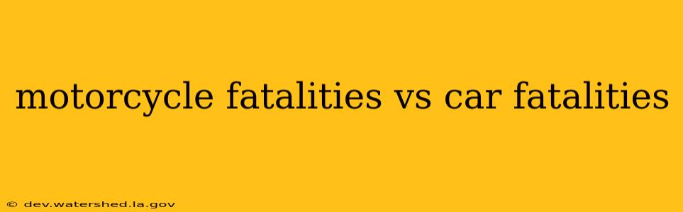 motorcycle fatalities vs car fatalities