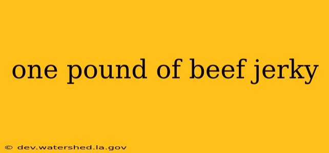 one pound of beef jerky