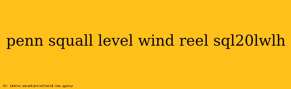 penn squall level wind reel sql20lwlh