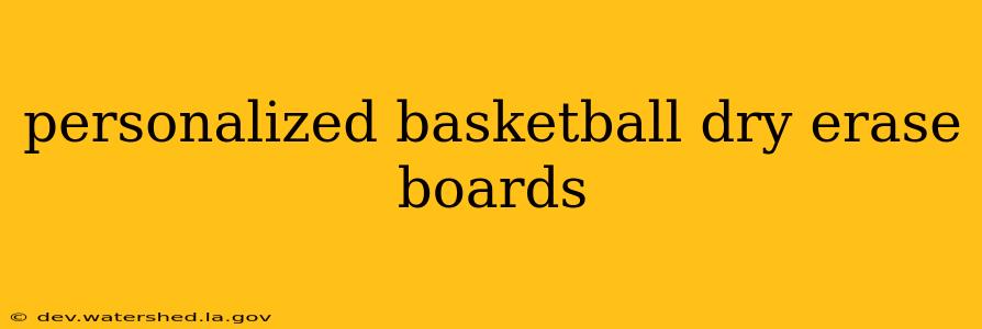 personalized basketball dry erase boards