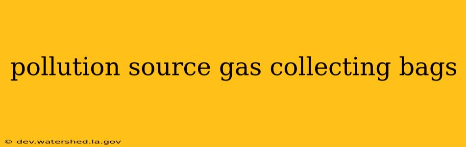 pollution source gas collecting bags