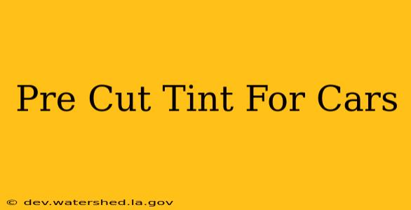 pre cut tint for cars