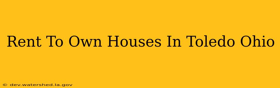 rent to own houses in toledo ohio