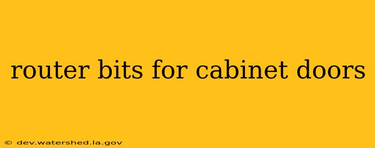 router bits for cabinet doors